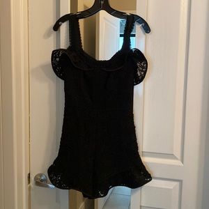 Alexis Black Lace Romper size XS